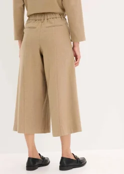 Damen bonprix Bekleidung·Outdoorbekleidung|Bekleidung·Kleider|Hose mit Fischgrat in Wolloptik