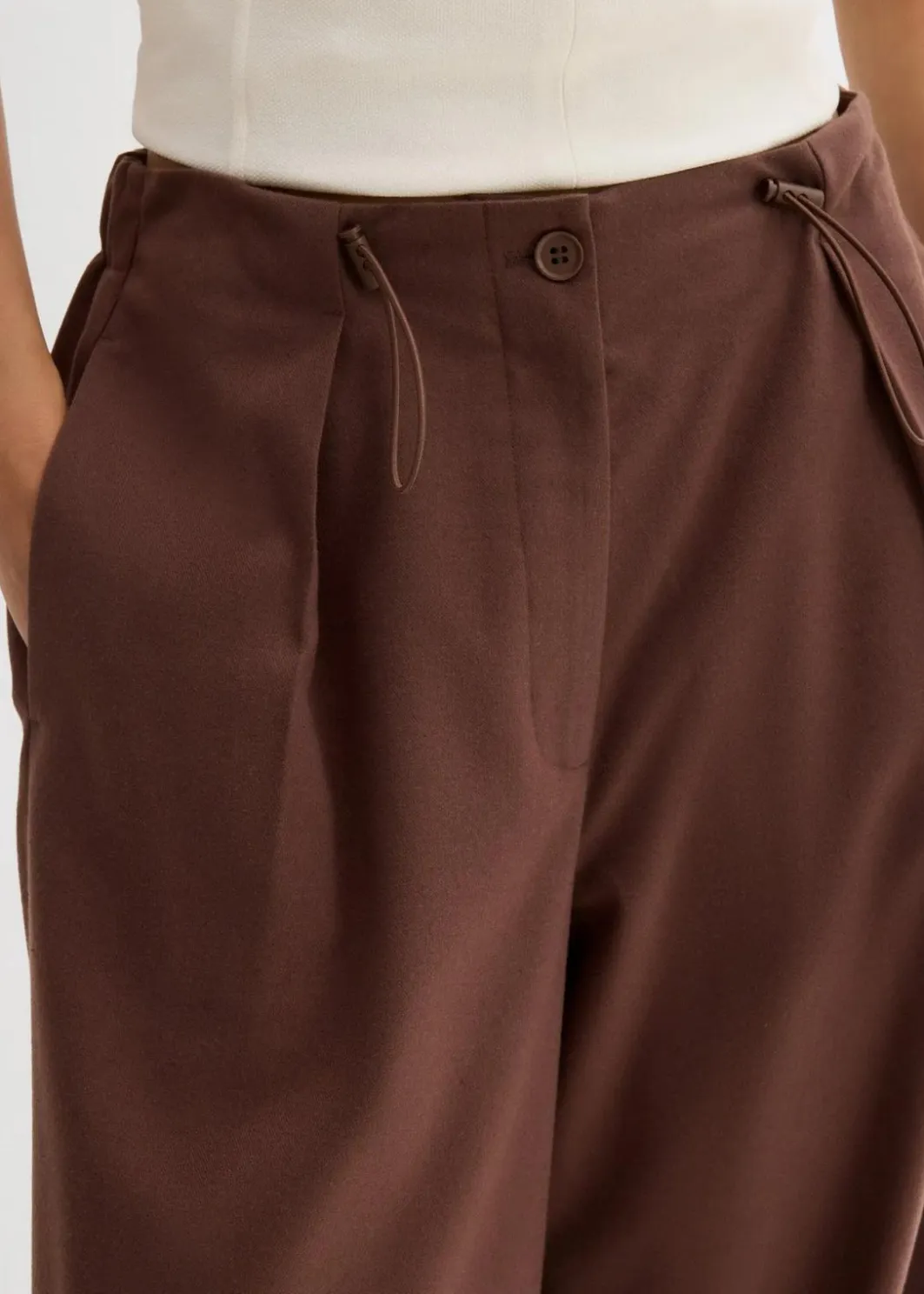 Damen bonprix Bekleidung·Kleider|Zweiteiler & Sets|Hose mit funktionalen Details aus Viskose-Mix