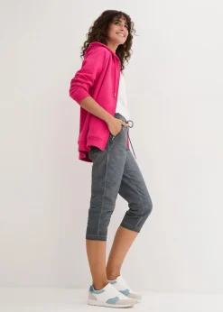 Discount 3/4-Hose mit Kontrast-Bindeband Damen Bekleidung·Kleider|Hosen