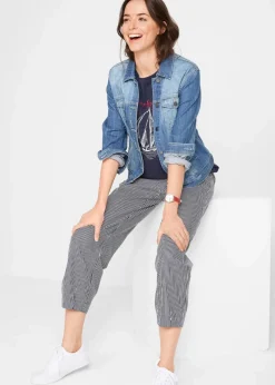 New Hose mit Leinen, 7/8 Länge Damen Bekleidung·Kleider|Hosen