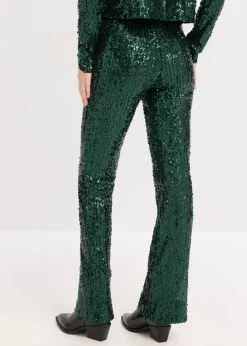 Sale Hose mit Pailletten Damen Bekleidung·Kleider|Zweiteiler & Sets