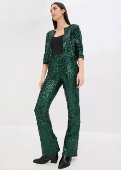 Sale Hose mit Pailletten Damen Bekleidung·Kleider|Zweiteiler & Sets