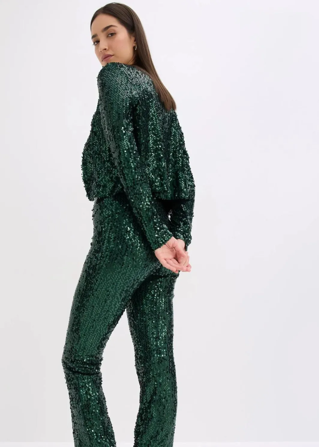 Sale Hose mit Pailletten Damen Bekleidung·Kleider|Zweiteiler & Sets