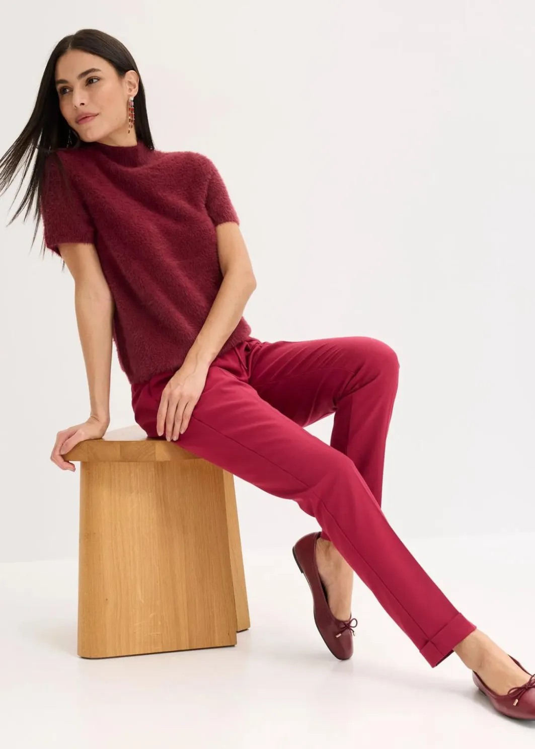 Damen bonprix Hosen|Bekleidung·Kleider|Hose mit Rundumgummizug