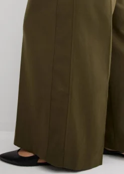 Damen bonprix Bekleidung·Kleider|Hosen|Hose mit Seitenschnallen aus Viskose-Mix