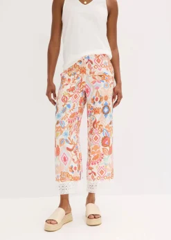 Damen bonprix Bekleidung·Kleider|Hosen|Hose mit Spitze