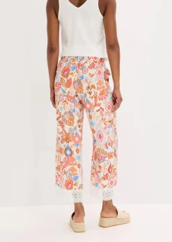 Damen bonprix Bekleidung·Kleider|Hosen|Hose mit Spitze