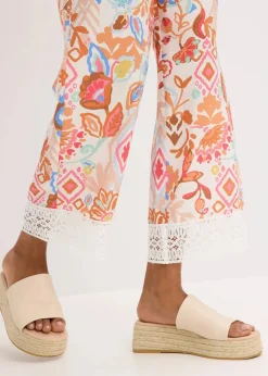 Damen bonprix Bekleidung·Kleider|Hosen|Hose mit Spitze