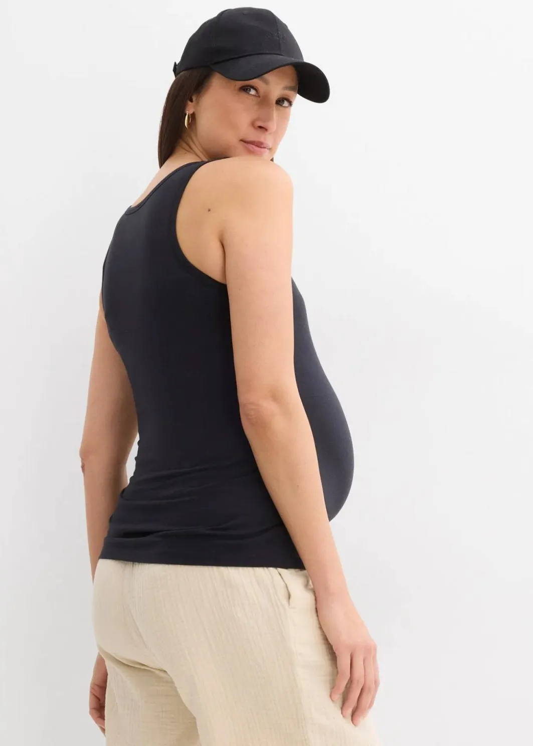 New 2-in-1 BH-Tanktop für die Schwangerschaft und Stillzeit aus Bio-Baumwolle Damen Umstandsmode