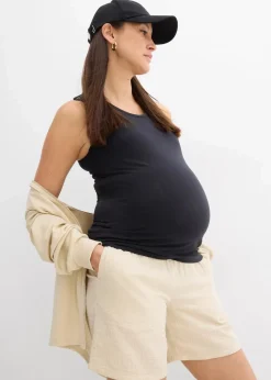 New 2-in-1 BH-Tanktop für die Schwangerschaft und Stillzeit aus Bio-Baumwolle Damen Umstandsmode
