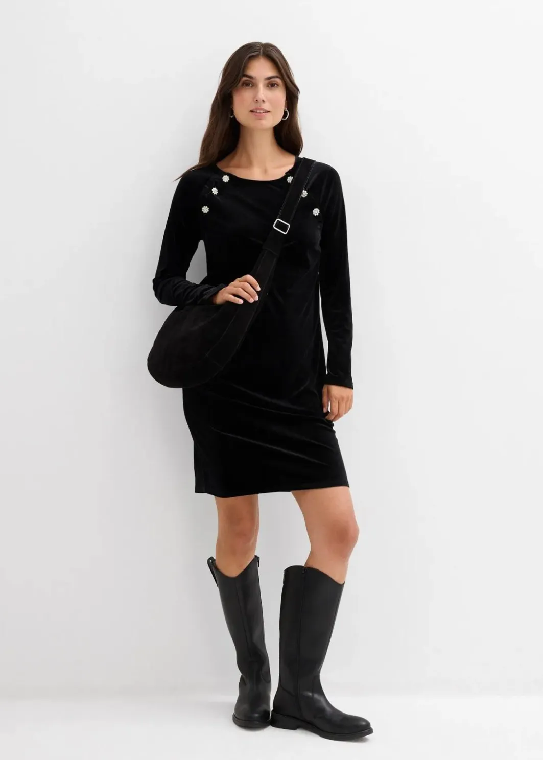 Sale 2-in-1 festliches Umstands- und Stillkleid aus weichem Samt Damen Bekleidung·Blazer|Umstandsmode