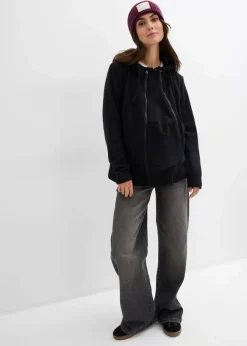 Damen bonprix Bekleidung·Blazer|Nachhaltigere Materialien|4-in-1 Fleecejacke mit Babyeinsatz und Vorder- und Rückentragefunktion