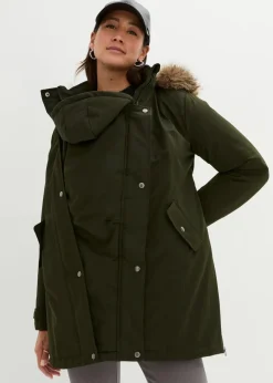 Damen bonprix Nachhaltigere Materialien|Umstandsmode|3-in-1 Funktions-Umstandsjacke und Tragejacke