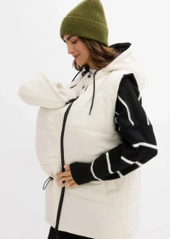 Damen bonprix Bekleidung·Blazer|Umstandsmode|4-in-1 gefütterte Umstandsweste zum Wenden mit Trageeinsatz