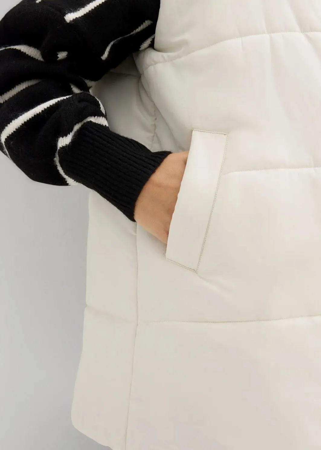 Damen bonprix Bekleidung·Blazer|Umstandsmode|4-in-1 gefütterte Umstandsweste zum Wenden mit Trageeinsatz