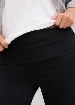 Damen bonprix Bekleidung·Blazer|Nachhaltigere Materialien|2-in-1 Jerseyhose für die Schwangerschaft und danach mit umklappbarem Bund