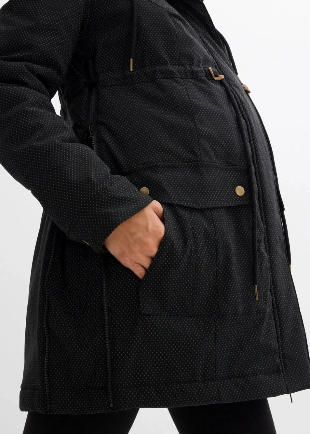 Damen bonprix Umstandsmode|Bekleidung·Blazer|3-in-1 kuschelig gefütterte Umstands- und Tragejacke
