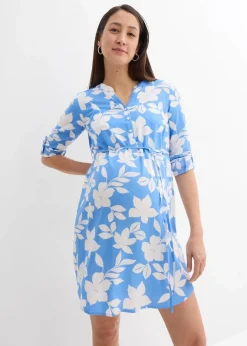 Damen bonprix Umstandsmode|2-in-1 Umstands- und Stillblusenkleid aus fließender Viskose