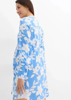 Damen bonprix Umstandsmode|2-in-1 Umstands- und Stillblusenkleid aus fließender Viskose