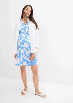 Damen bonprix Umstandsmode|2-in-1 Umstands- und Stillblusenkleid aus fließender Viskose
