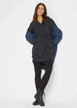 Sale 2-in-1 Umstands- und Stillblusenkleid aus fließender Viskose Damen Umstandsmode|Bekleidung·Blazer