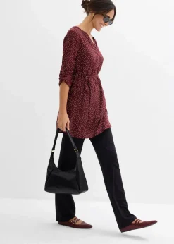 Best 2-in-1 Umstands- und Stillblusenkleid aus fließender Viskose Damen Bekleidung·Blazer|Umstandsmode