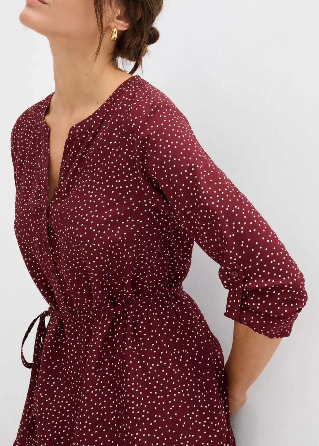 Best 2-in-1 Umstands- und Stillblusenkleid aus fließender Viskose Damen Bekleidung·Blazer|Umstandsmode