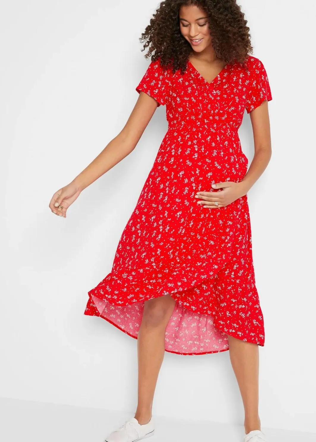 Best 2-in-1 Umstands- und Stillkleid aus Viskose- Crepe Damen Bekleidung·Blazer|Umstandsmode