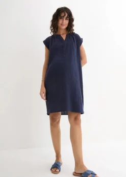 Damen bonprix Bekleidung·Blazer|Umstandsmode|2-in-1 Umstands- und Stillkleid aus Baumwollmusselin
