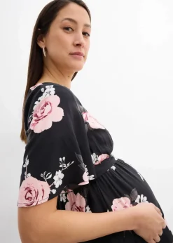 Sale 2-in-1 Umstands- und Stillkleid aus gewebter Viskose Damen Umstandsmode