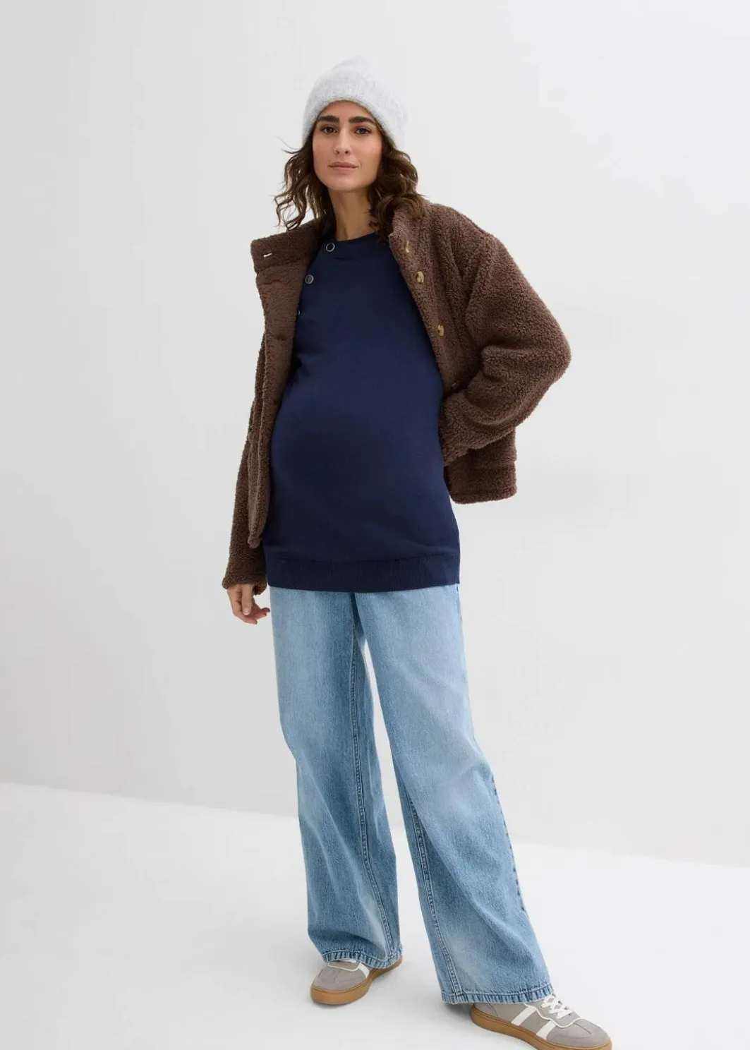 Damen bonprix Bekleidung·Blazer|Umstandsmode|2-in-1 Umstands- und Stillpullover aus reiner Bio-Baumwolle
