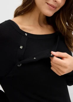 Best 2-in-1 Umstands- und Stillpullover aus Feinstrick Damen Umstandsmode|Bekleidung·Blazer