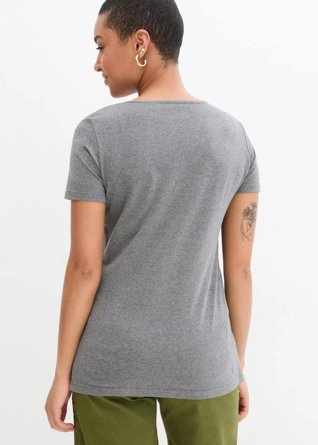 Damen bonprix Umstandsmode|Nachhaltigere Materialien|2-in-1 Umstands- und Stillshirts (2er Pack)