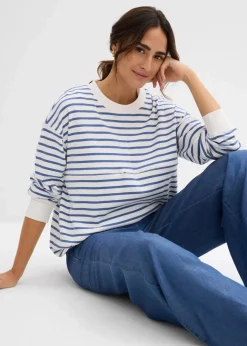 Damen bonprix Bekleidung·Blazer|Umstandsmode|2-in-1 Umstands- und Stillshirt aus reiner Baumwolle