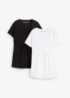 Sale 2-in-1 Umstands- und Stillshirts (2er Pack​) Damen Umstandsmode|Nachhaltigere Materialien