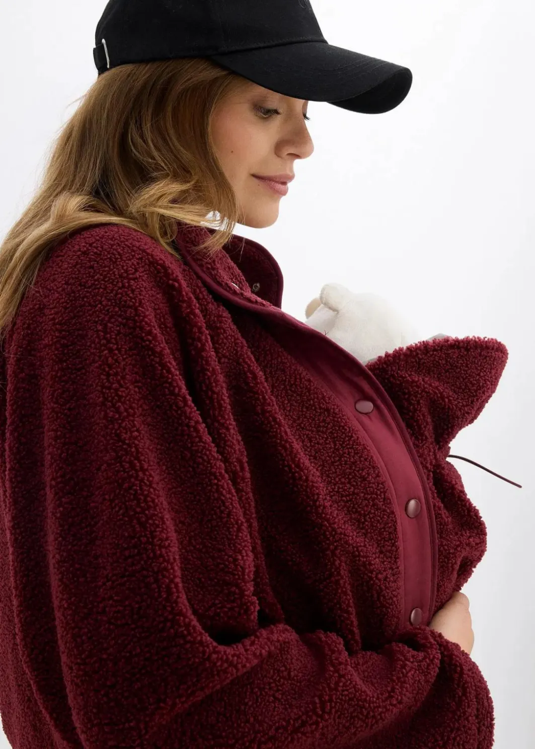 Damen bonprix Bekleidung·Blazer|Umstandsmode|3-in-1 Umstands- und Tragejacke aus Teddyfleece