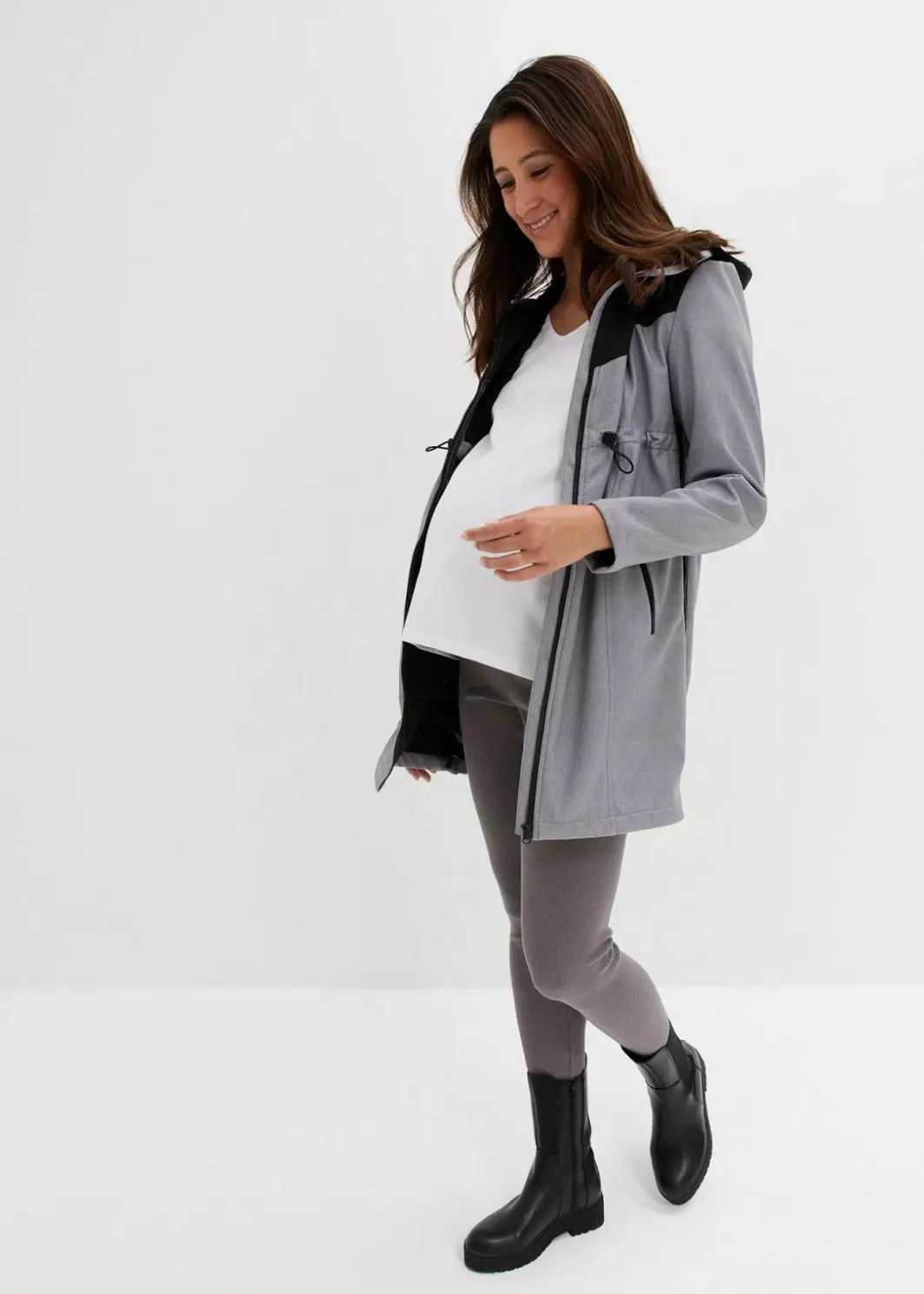 Online 3-in-1 Umstands- und Tragemantel aus Softshell Damen Bekleidung·Blazer|Umstandsmode