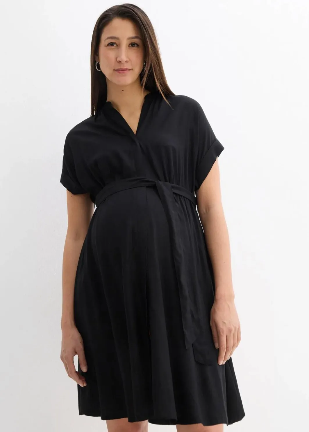 New 2-in-1 Umstands-Blusenkleid für die Schwangerschaft und danach Damen Umstandsmode
