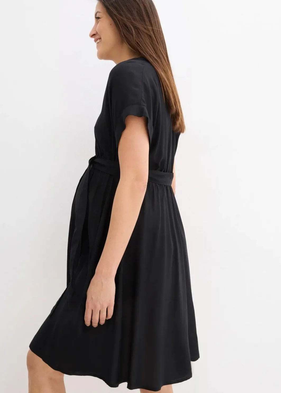 New 2-in-1 Umstands-Blusenkleid für die Schwangerschaft und danach Damen Umstandsmode