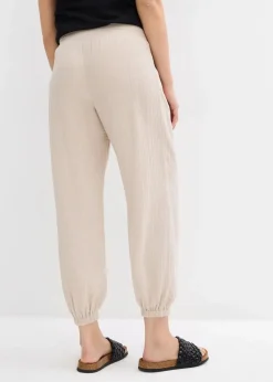 New 2-in-1 Umstandshose aus reinem Baumwollmusselin für die Schwangerschaft und danach Damen Bekleidung·Blazer|Umstandsmode