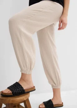 New 2-in-1 Umstandshose aus reinem Baumwollmusselin für die Schwangerschaft und danach Damen Bekleidung·Blazer|Umstandsmode
