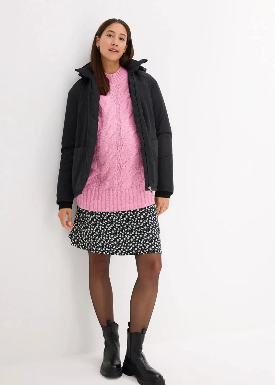 Damen bonprix Bekleidung·Blazer|Umstandsmode|3-in-1 Umstandsjacke mit Trageeinsatz