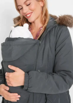 Damen bonprix Umstandsmode|Bekleidung·Blazer|3-in-1 Umstandsparka mit Trageeinsatz