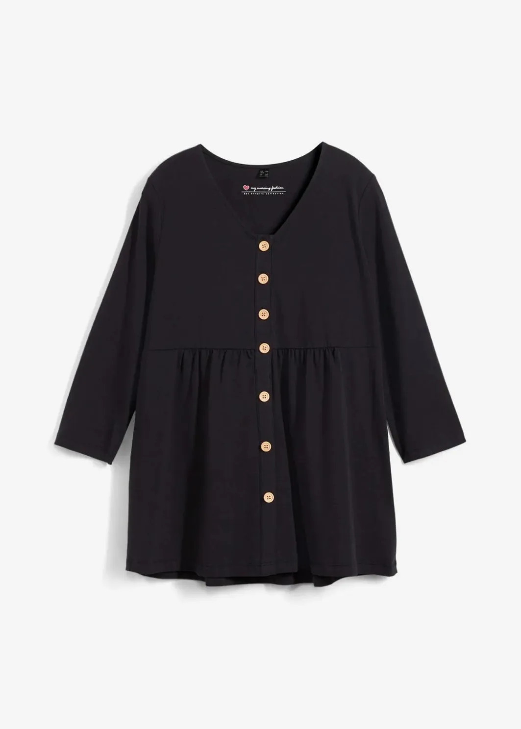 Damen bonprix Bekleidung·Blazer|Nachhaltigere Materialien|2-in-1 Umstandsshirt und Stillshirt aus Bio-Baumwolle