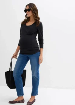 Best 2-in-1 Umstandsshirts und Stillshirts aus Bio-Baumwolle (2er Pack​) Damen Bekleidung·Blazer|Umstandsmode