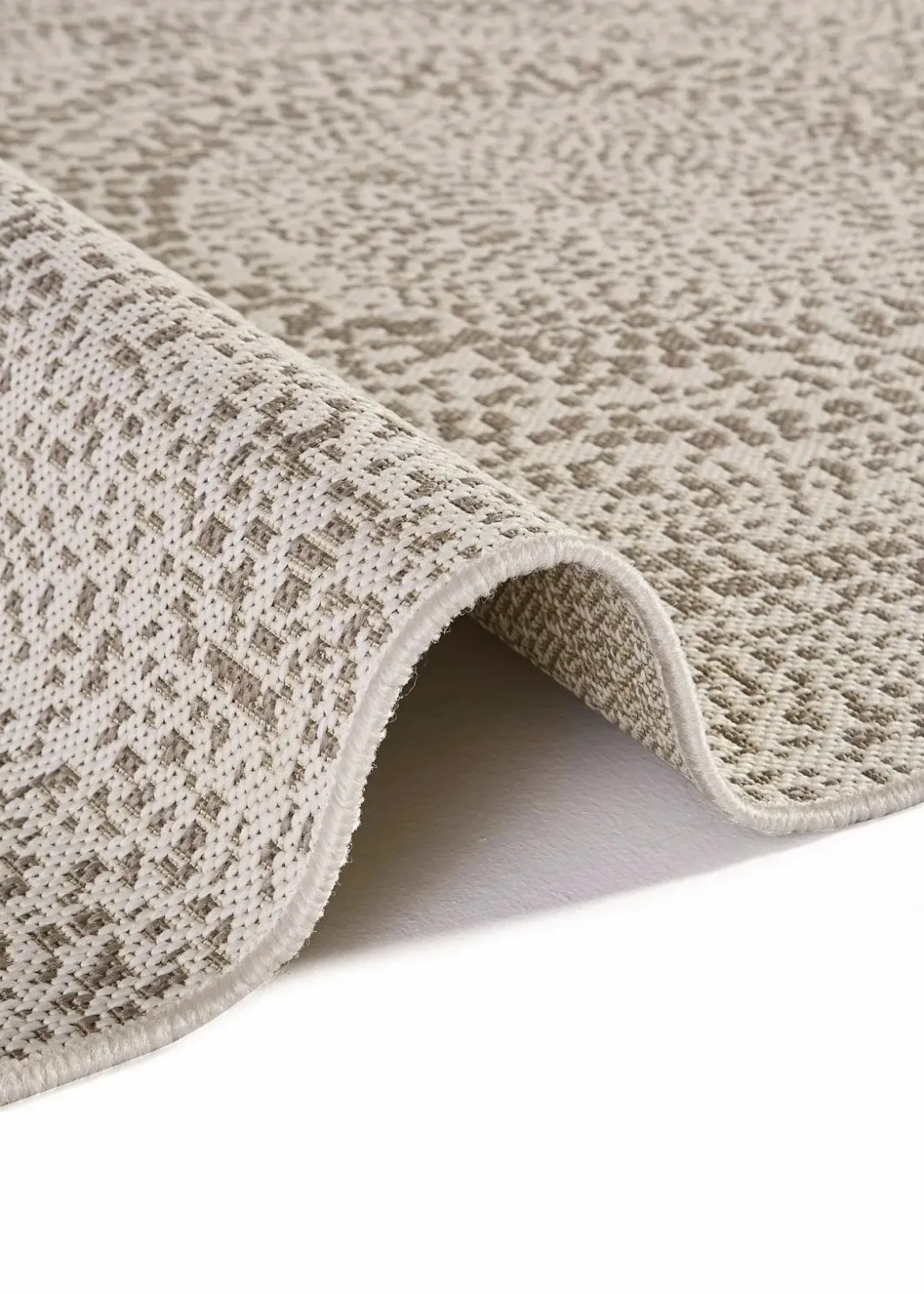 bonprix Flachgewebe-Teppiche|In- und Outdoor Teppich mit rundem Motiv