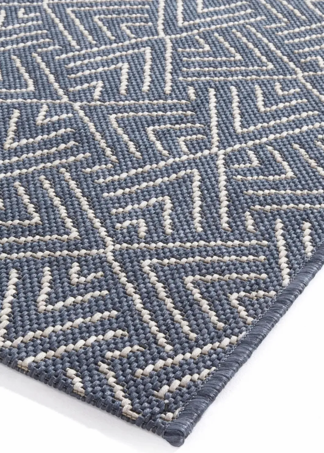 Outlet In- und Outdoor Teppich mit dezenter Struktur Flachgewebe-Teppiche|Läufer
