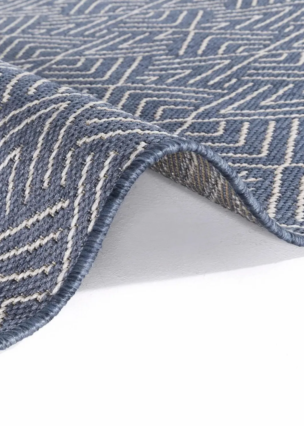 Outlet In- und Outdoor Teppich mit dezenter Struktur Flachgewebe-Teppiche|Läufer