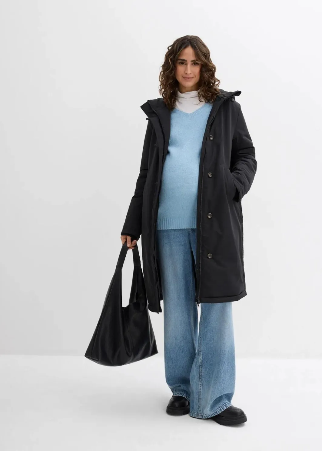 Discount 3-in-1 wattierter Umstandsmantel mit Trageeinsatz Damen Bekleidung·Blazer|Umstandsmode
