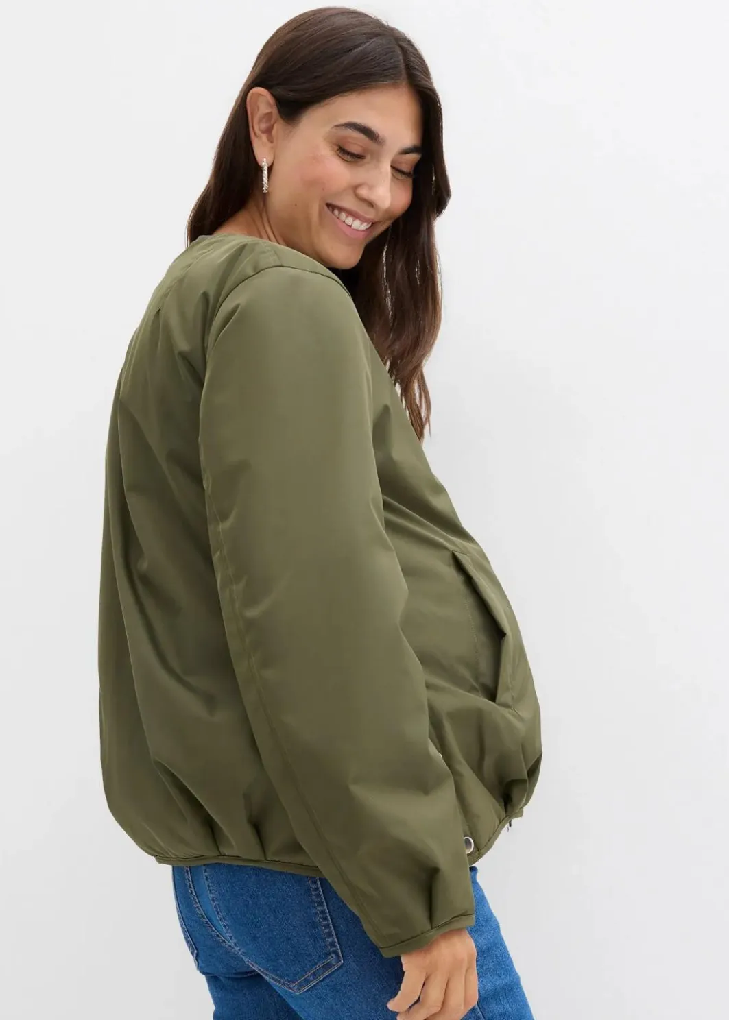 Damen bonprix Bekleidung·Blazer|Umstandsmode|4-in-1 Wende-Bomberjacke mit Trageeinsatz